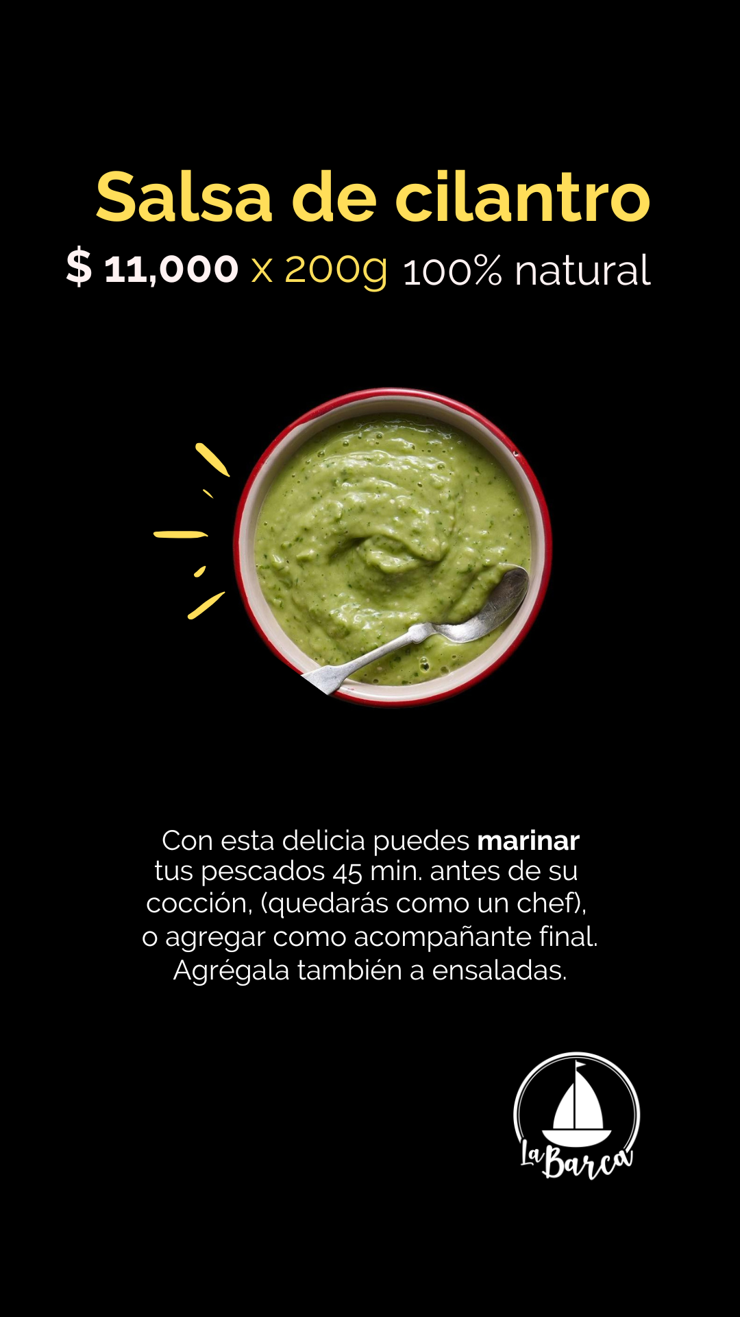 salsa de cilantro 200g