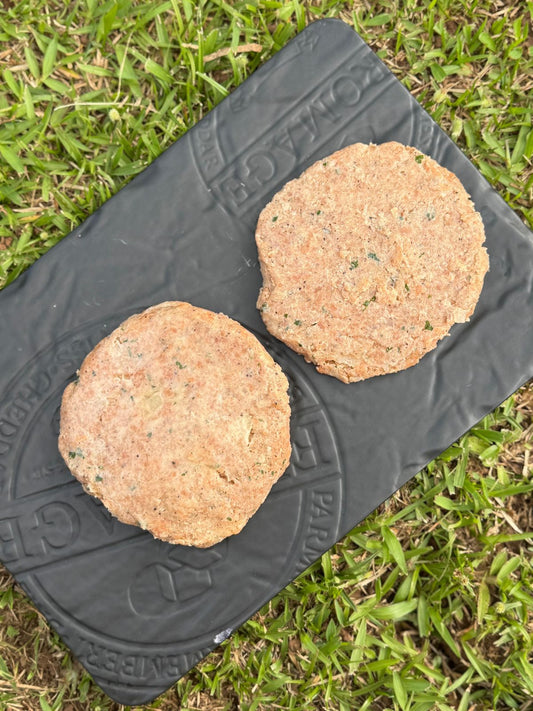 Hamburguesa artesanal de trucha x 2 und 300gr